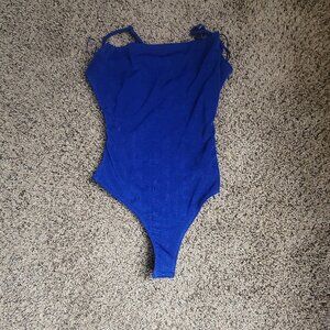 Jluxlabel size small cobalt blue bodysuit